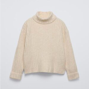 Zara Oversized Turtleneck Sweater Dress